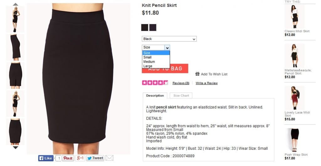 Forever21skirt